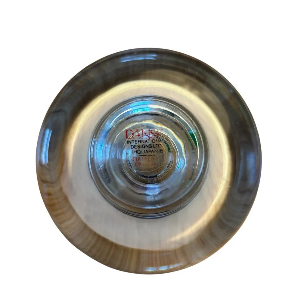 Dansk Mid Century Modern Crystal‎ Votive Taper Candle Holder
